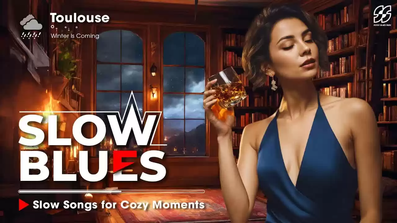 The Best of Slow Blues 🎧 Rainy Night Blues – Slow Songs for Cozy Moments.